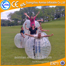 Newly style interesting sport soccer bubble inflatable human bowling ball
